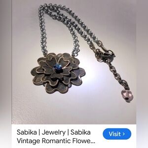Sabika Romantic collection choker with antiqued floral. Vintage collection